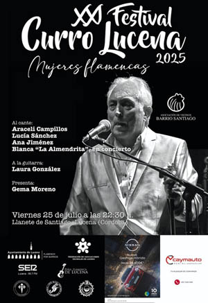 Cartel Festival Curro Lucena 2025 Feria Santiago
