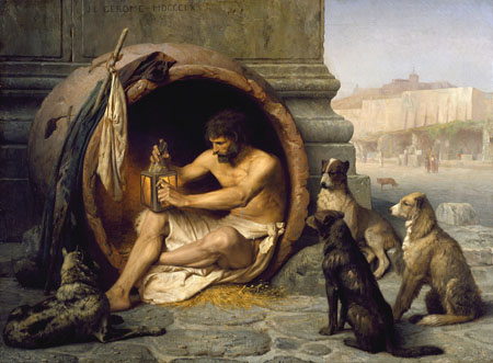 Diógenes. Jean Léon Gérôme 1860. Walters Art Museum