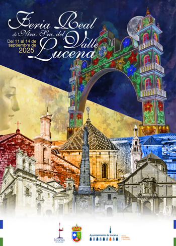 cartel anunciador feria del valle lucena 2025
