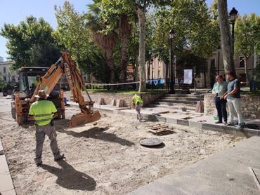 obras paseo del coso plaza de españa lucena