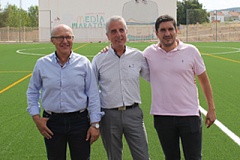 cesped campo futbol ciudad deportiva lucena
